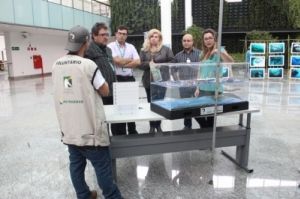 Maquete do toriline em exposição na Semana do Meio Ambiente na Petrobras
