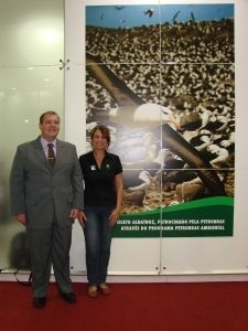 José Luiz Marcusso, Gerente Petrobras da Unidade Santos;Tatiana Neves, coordenadora Projeto Albatroz José Luiz Marcusso, Gerente Petrobras da Unidade Santos;Tatiana Neves, coordenadora Projeto Albatroz