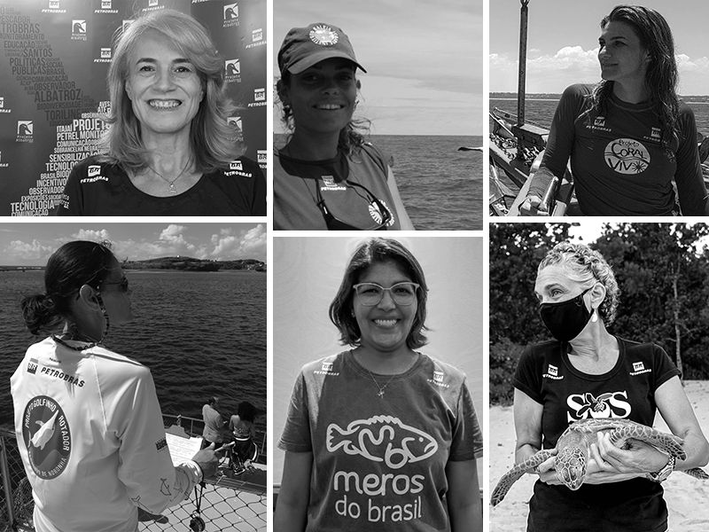 No Dia Internacional da Mulher, 6 cientistas da Rede Biomar declaram seu amor pelo oceano
